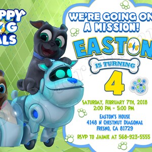 Puppy Dog Pals Invito Puppy Dog Pals Invito festa di compleanno Puppy Dog Pals Festa Puppy Dog Pals Invito Puppy Dog Pals Digitale