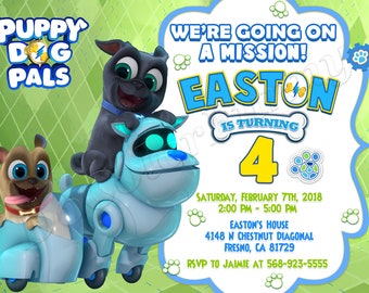 Puppy Dog Pals Invitation Puppy Dog Pals Birthday Party Invitation Puppy Dog Pals Party Puppy Dog Pals Invite Puppy Dog Pals Digital