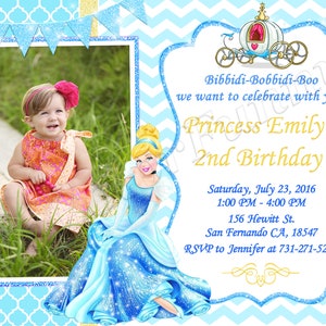 Faire-part Cendrillon Faire-part princesse Cendrillon Anniversaire princesse Cendrillon Fête Cendrillon