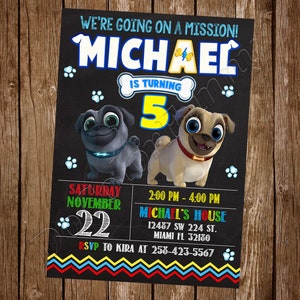 Puppy Dog Pals Invitation Puppy Dog Pals Birthday Party Invitation Puppy Dog Pals Party Puppy Dog Pals Invite Puppy Dog Pals Digital