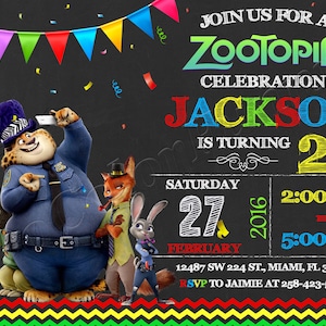 Zootopia Einladung Zootopia Geburtstagseinladung Zootopia Party Zootopia Digitale Zootopia Karte Zootopia druckbare Zootopia Mädchen