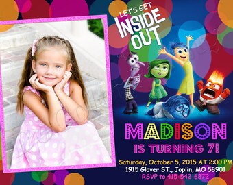 inside out the movie invitation inside out the movie invitation