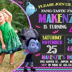 Vampirina Einladung Vampirina Geburtstagseinladung Vampirina Party Vampirina Digitale Vampirina Karte Vampirina druckbares Vampirina Mädchen
