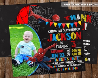 Convite Homem-Aranha Convite Homem-Aranha Festa Homem-Aranha Aniversário Homem-Aranha Convite Homem-Aranha Imprimível Homem-Aranha Digital