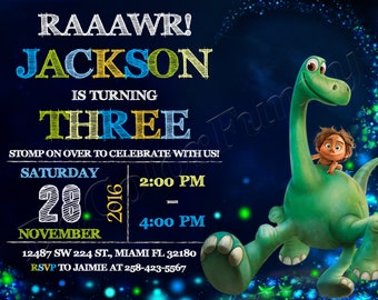 The Good Dinosaur Invitation The Good Dinosaur Birthday Party Invitation The Good Dinosaur Party The Good Dinosaur Invite