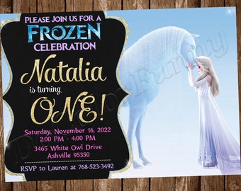 Frozen Invitation Elsa Invitation Frozen Birthday Invitation Frozen Party Frozen Invites Frozen Digital Printable Card
