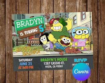 Big City Greens Invitation Birthday Party Big City Greens Plush Birthday Invitation Big City Greens Editable Invitation Digital Card