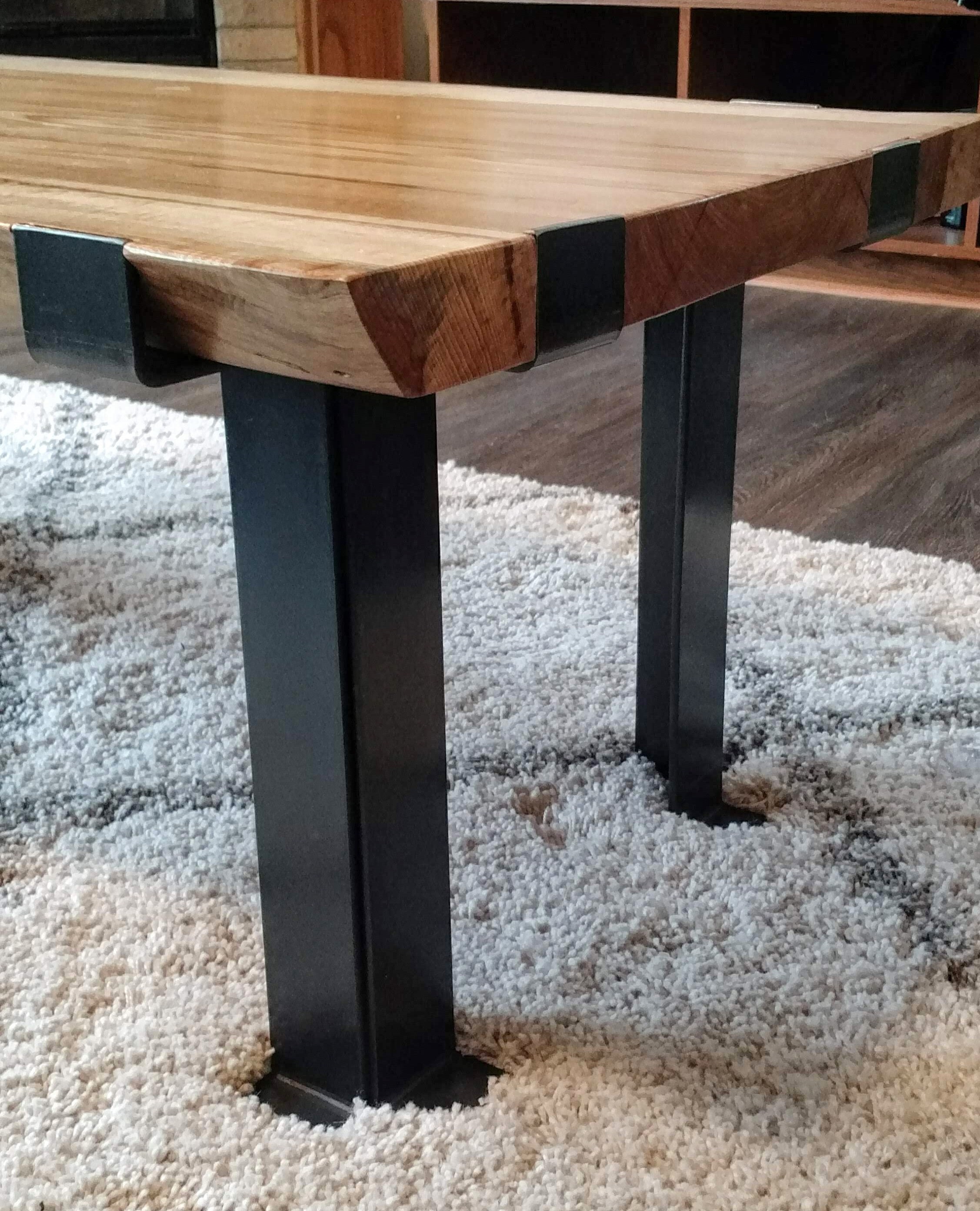 Live Edge Hickory Coffee Table Etsy