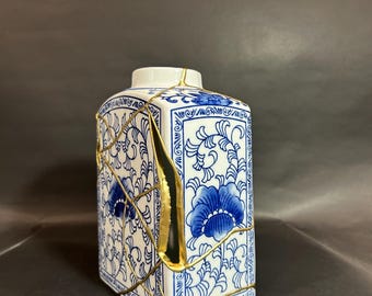 備前焼 金継ぎ 湯呑み｜一点もの｜侘び寂びの器 金継ぎ花瓶：侘び