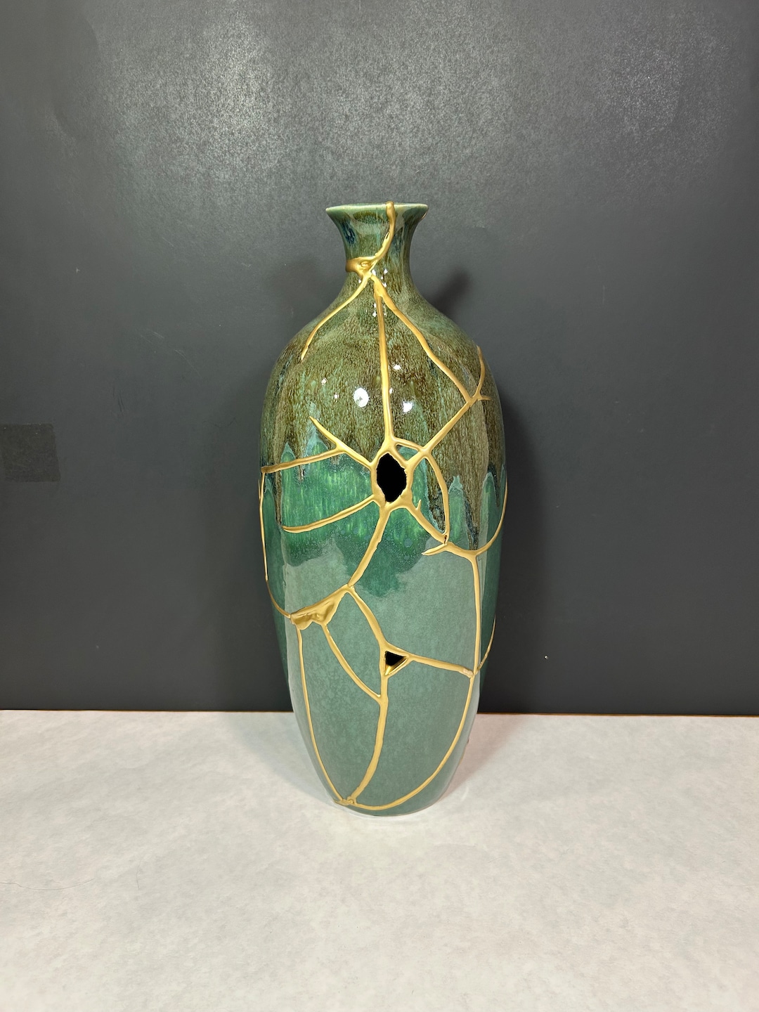 Large Kintsugi, Broken Pottery, Japanese Art, Wabi Sabi, Gold Decor - Etsy