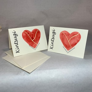 Kintsugi - Tarjetas Kintsugi - Bellamente rotas - Tarjeta japonesa