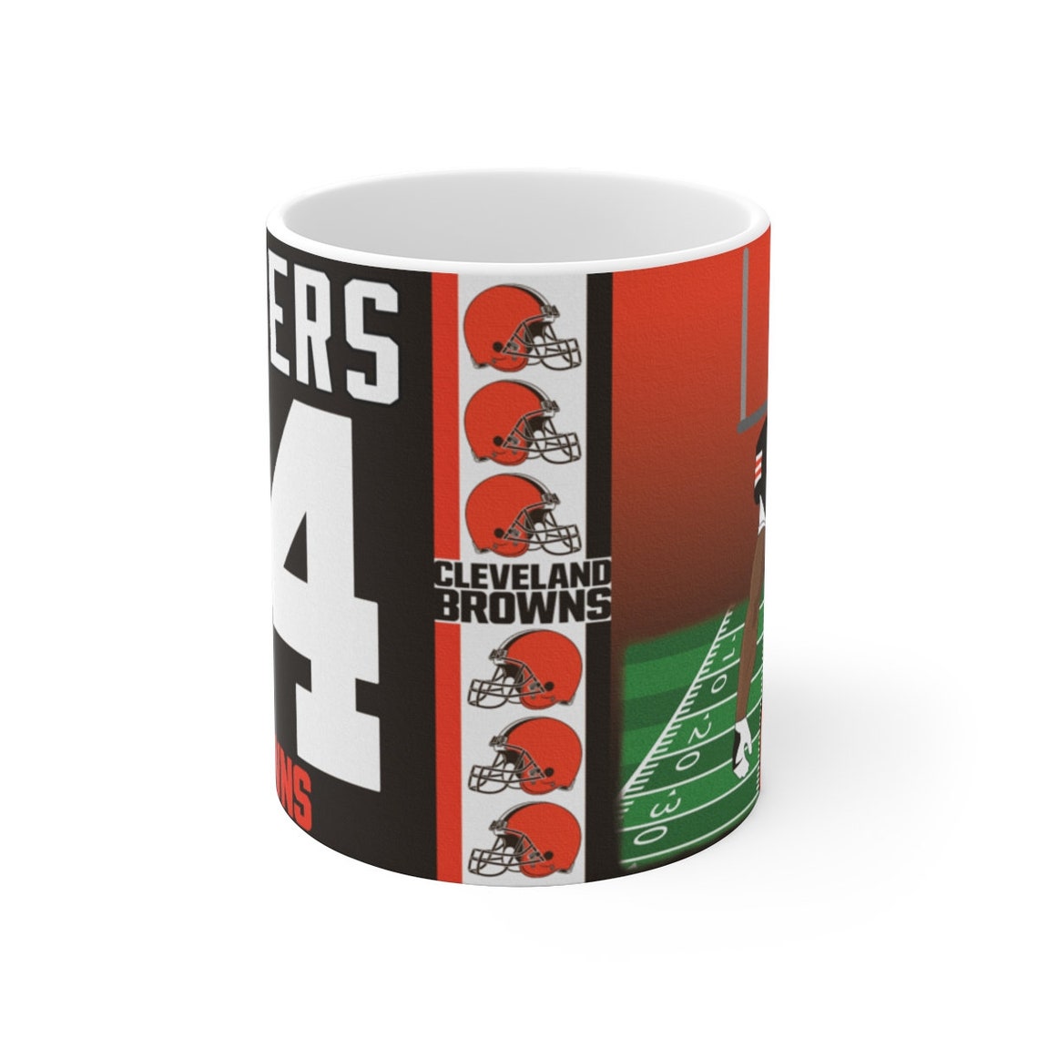 Personalized Cleveland Browns Jersey Mug NFL Custom