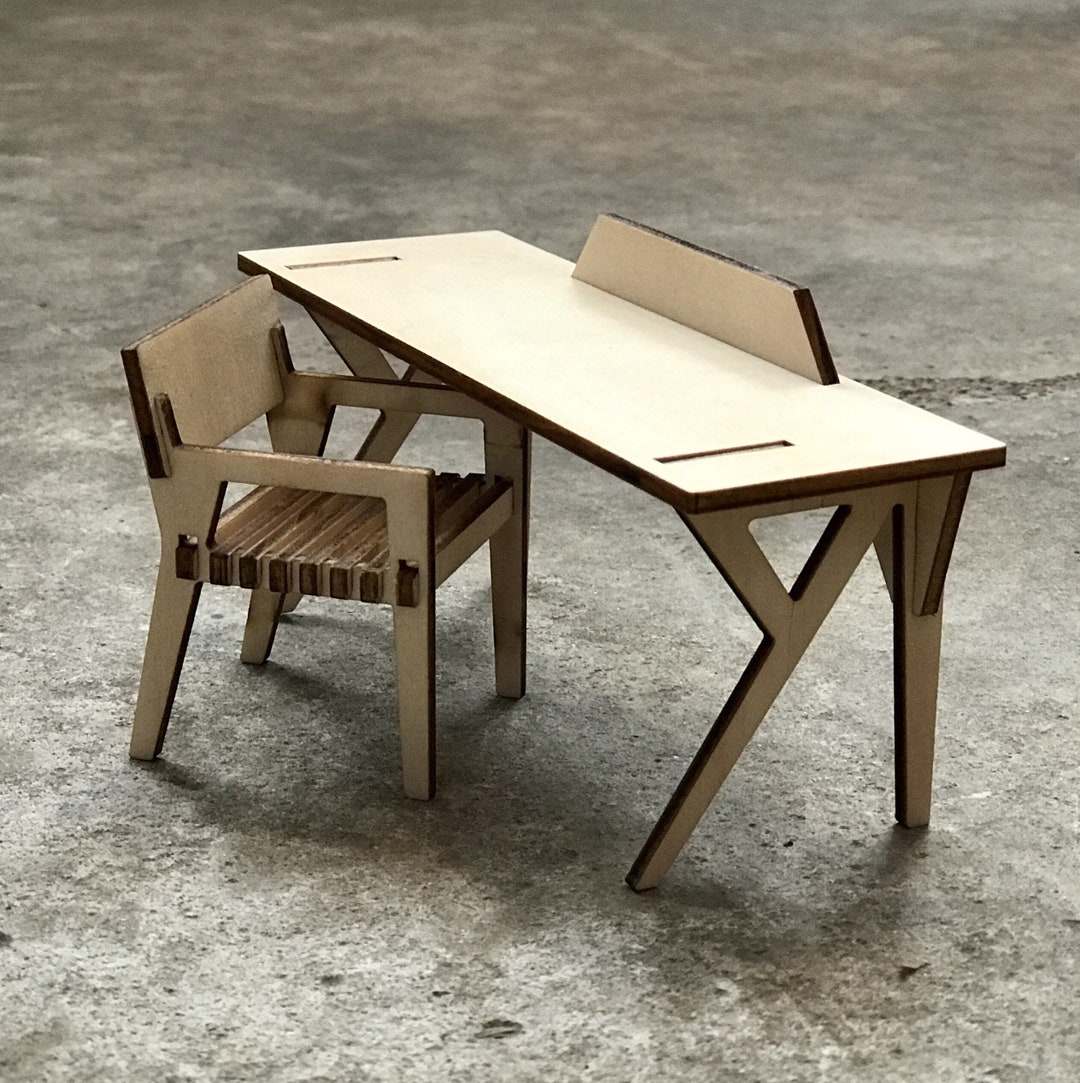 16 Miniature Desk & Chair Dollhouse Furniture Etsy