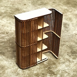 1:6 Miniature Cupboard 2 Doors, Dollhouse Furniture