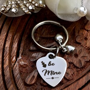 Be Mine, Custom Key Chains, Stainless Steel Custom Key Chain, Personalized Key Ring Store, Canadian Supplier