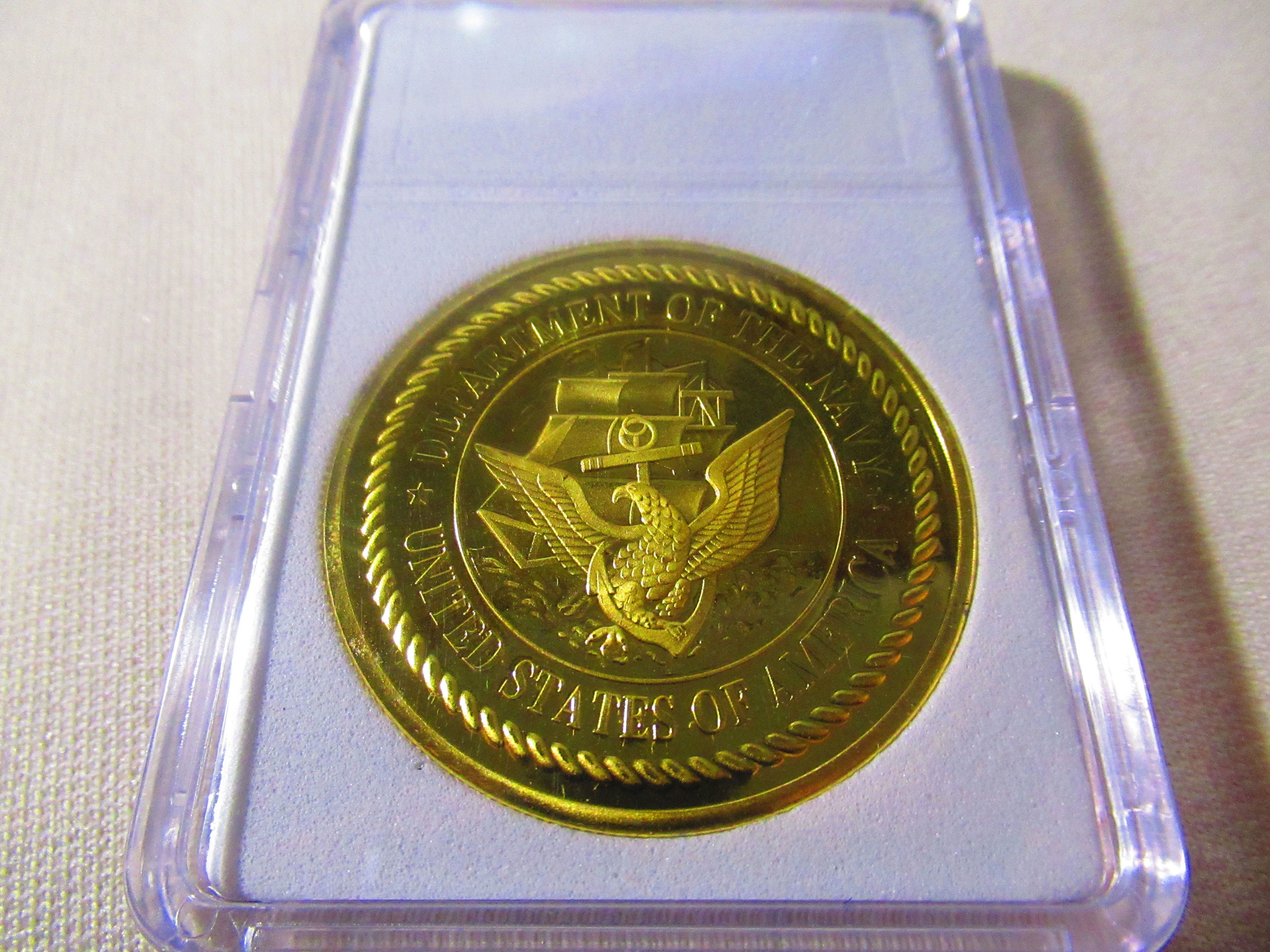 アメリカ海軍チャレンジコイン／U.S NAVY Challenge Coin Amazon.co.jp: チャレンジコイン 紋章 アメリカ海軍省 記念