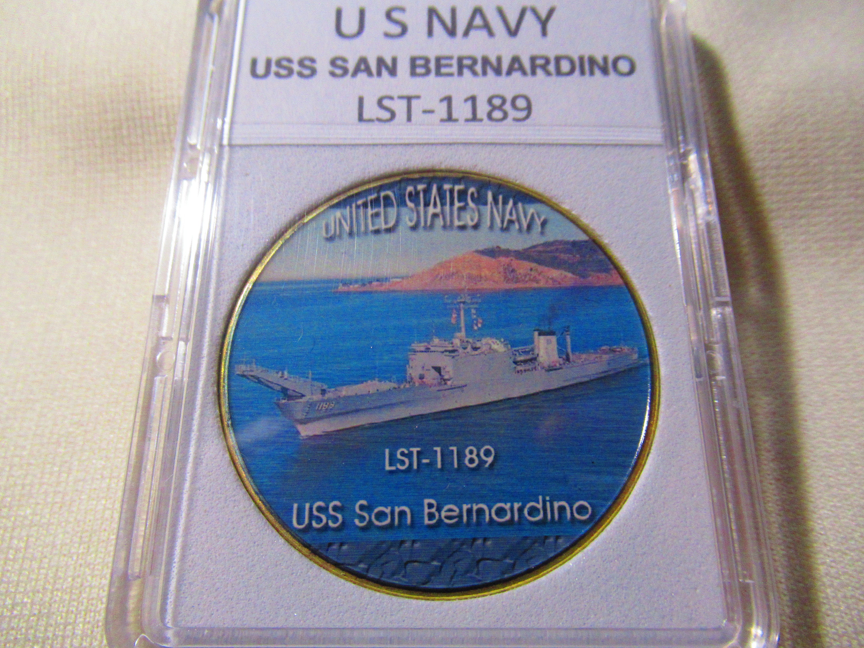 U S Navy - USS San Bernardino (LST-1189) Challenge Coin - Etsy