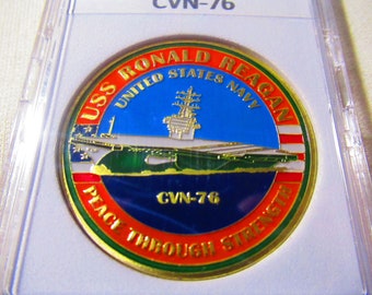 U S Navy - USS Ronald Reagan- CVN-76 Challenge Coin - Etsy 日本