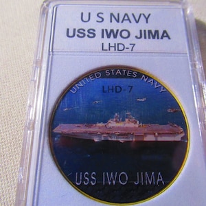 U S Navy - USS Iwo Jima (LHD-7) Challenge Coin