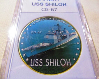アメリカ海軍 ミサイル巡洋艦 シャイロー 艦長 チャレンジ U S Navy - USS SHILOH CG-67 Challenge Coin - Etsy 日本