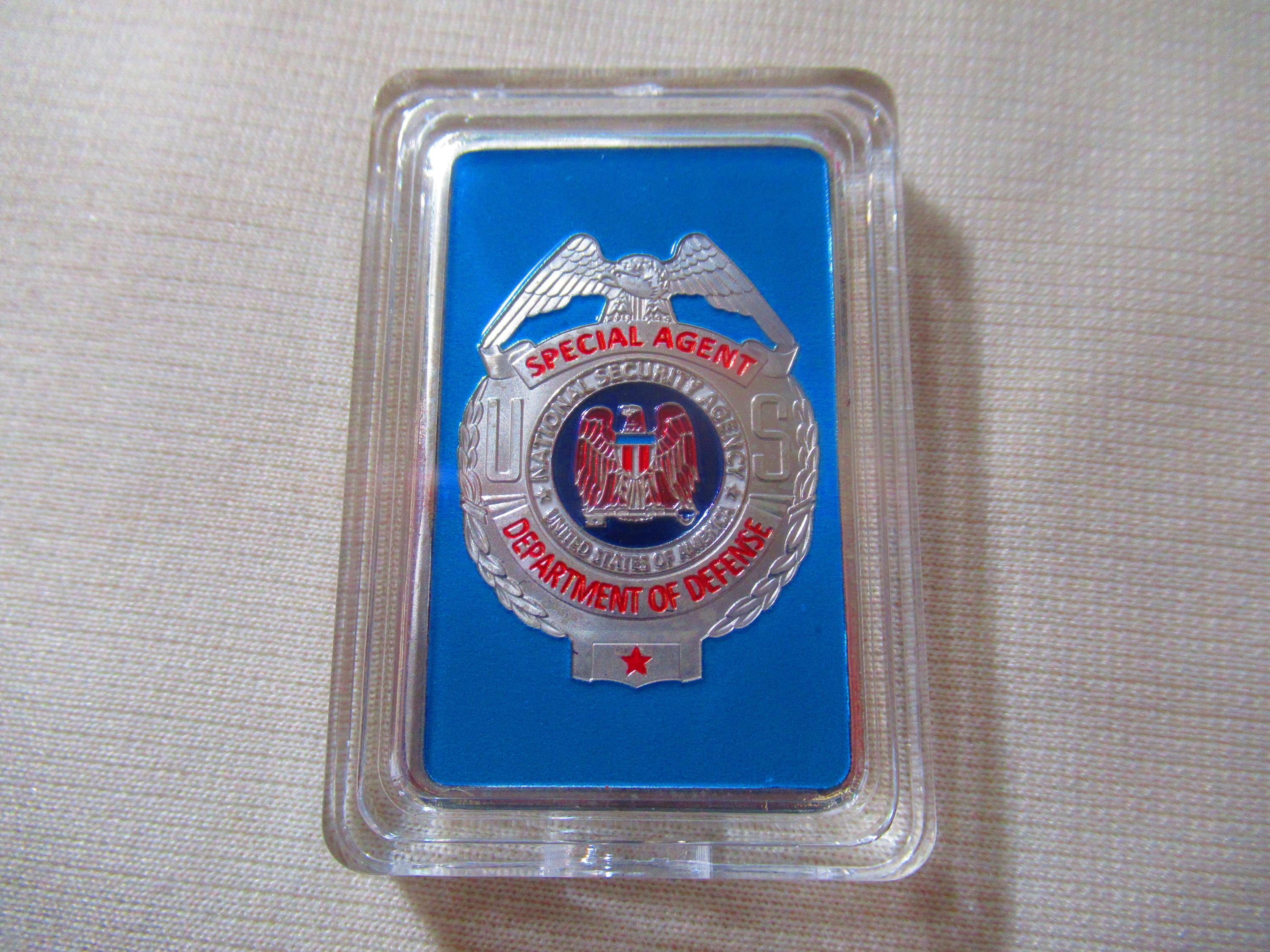 United States National Security Agency "Special Agent"  Challenge coin (BAR)