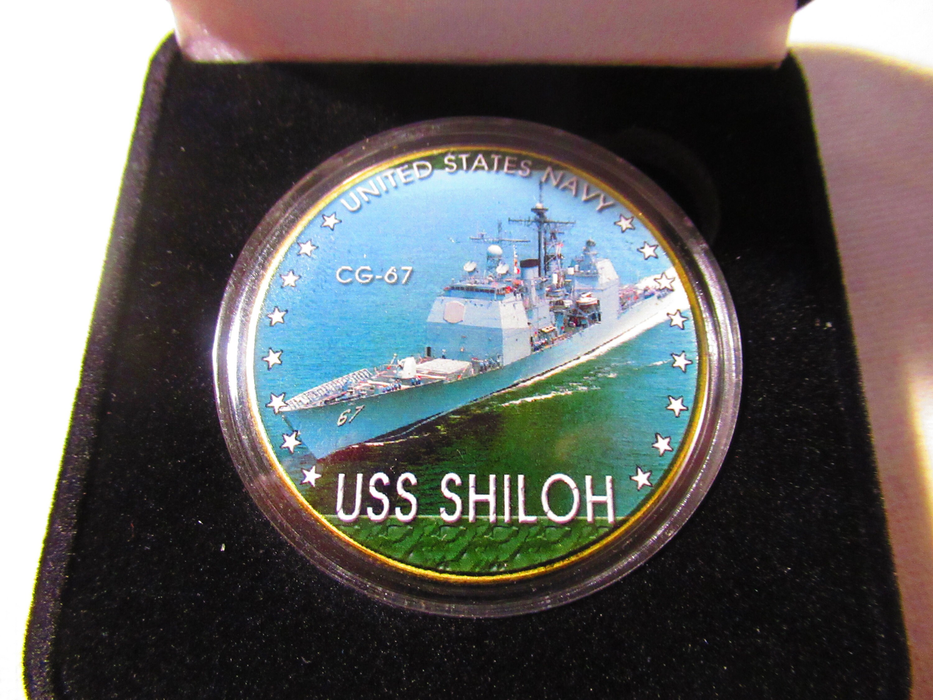 米海軍 イージス巡洋艦 USS SHILOH CG-67 チャレンジコイン U S Navy - USS SHILOH CG-67 Challenge Coin - Etsy 日本