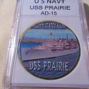 U S NAVY - USS Prairie (AD–15) Challenge Coin
