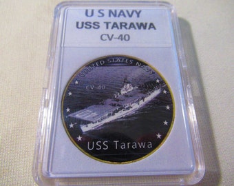 U S Navy - USS TARAWA CV-40 Challenge Coin