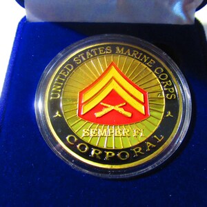 US Marine Corps Corporal Challenge Coin image 9