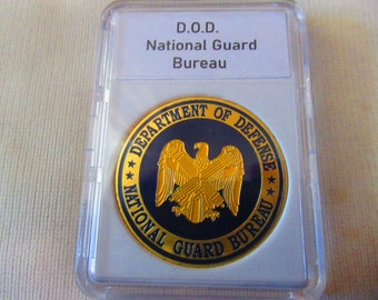 Münze des US-Verteidigungsstaates National Guard herausgefordert