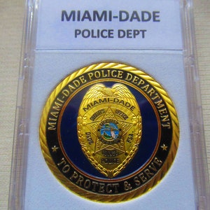 MIAMI-DADE Polizei Dept. Challenge Münze