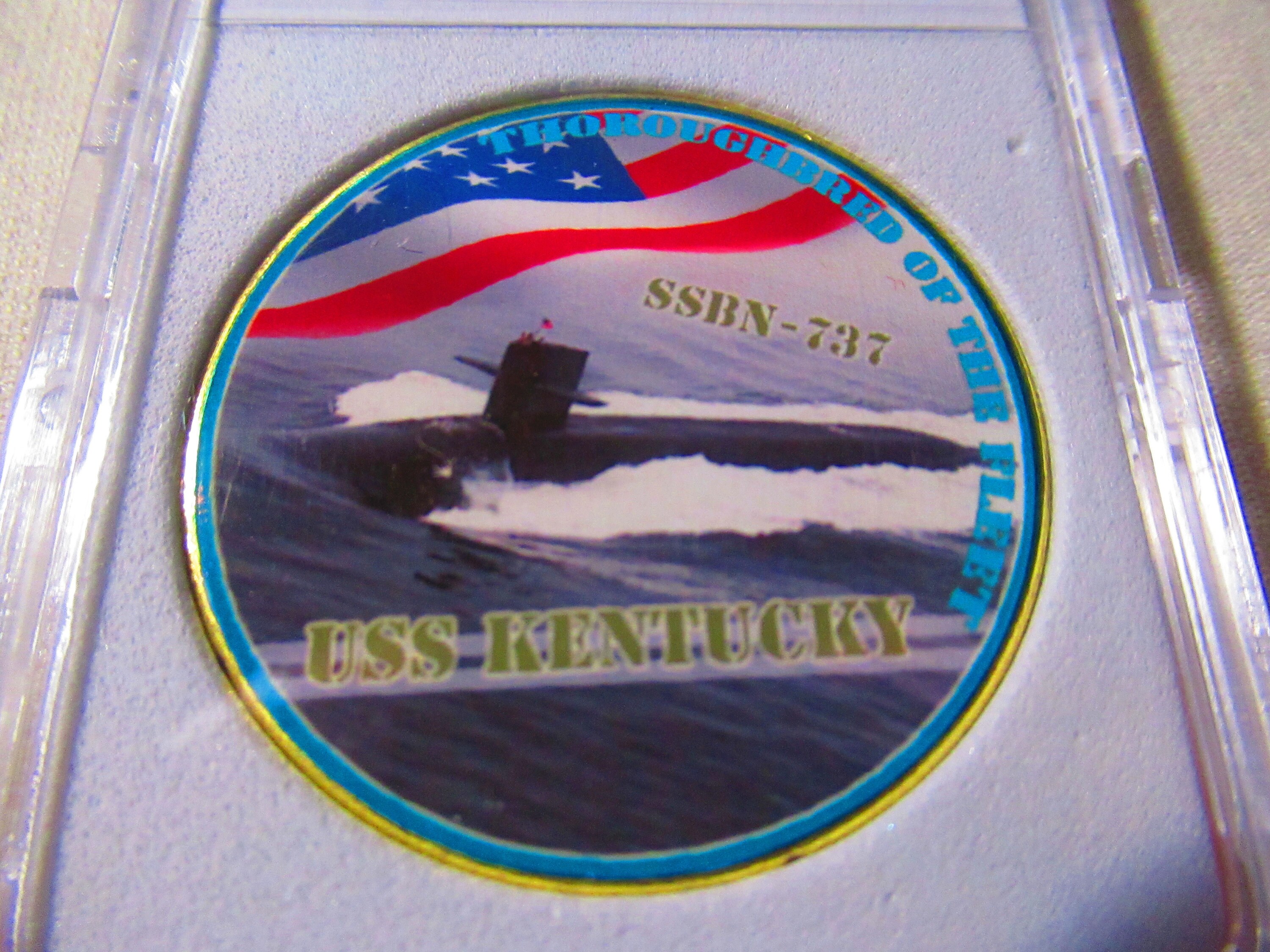 U S Navy Submarine- USS KENTUCKY / SSBN-737 Challenge Coin - Etsy