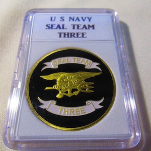 US NAVY Seal Team Three Challenge Coin
