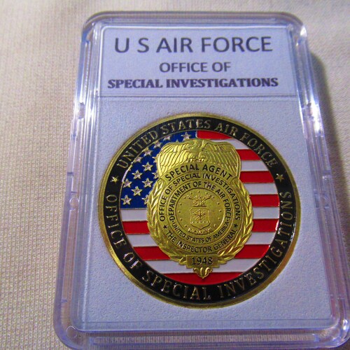 Pièce du défi BUREAU DES ENQUÊTES SPÉCIALES de l'US Air Force