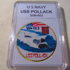 U S Navy Submarine- USS POLLACK / SSN-603 Challenge Coin
