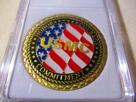 Moneta USMC Core Values-Marine Corps Challenge – Italia - Foto 13