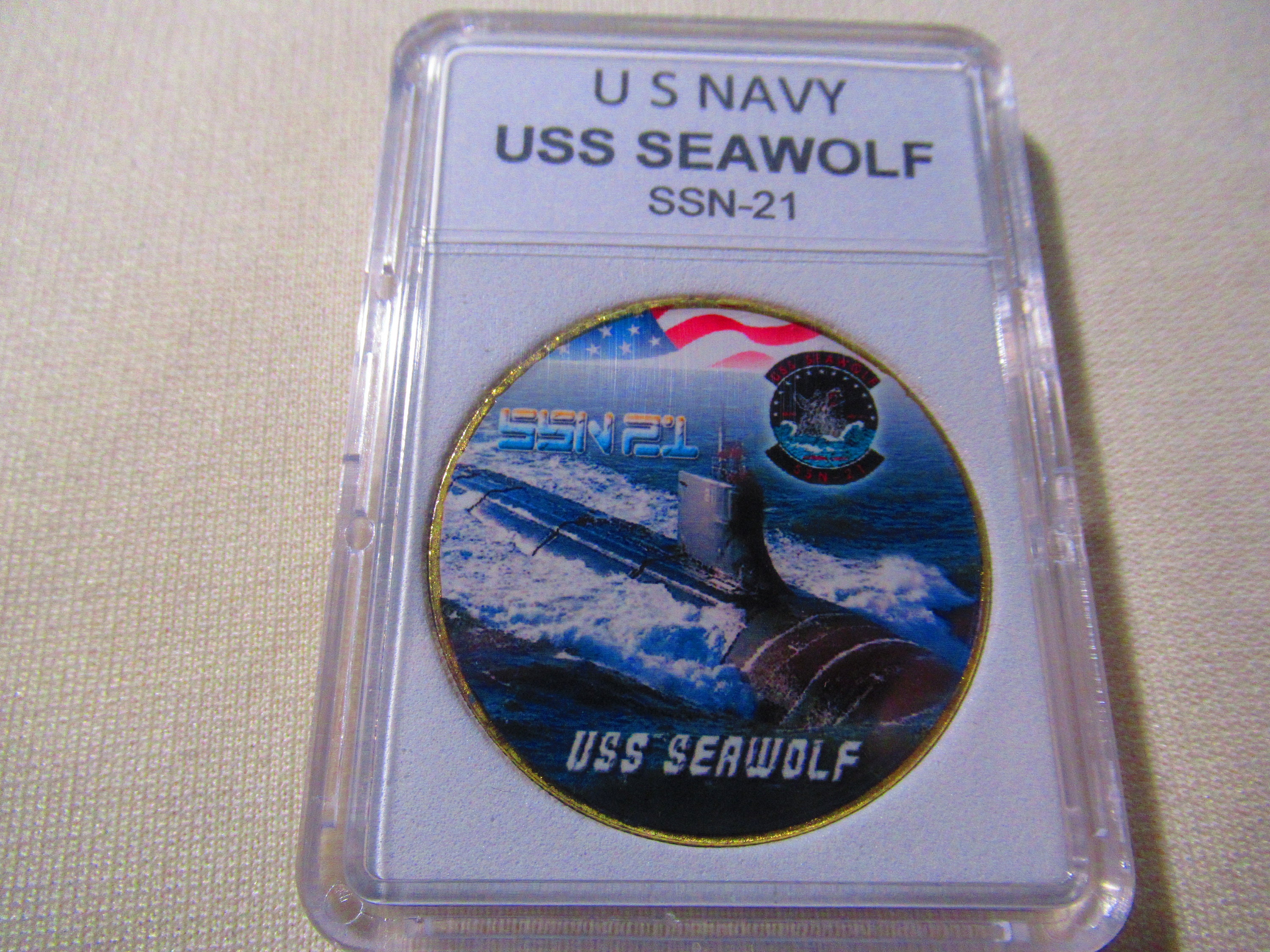 U S Navy Submarine- USS SEAWOLF / SSN-21 Challenge Coin - Etsy