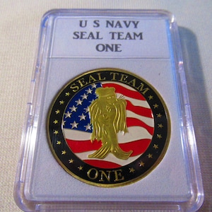U S Navy SEAL TEAM ONE Challenge Coin
