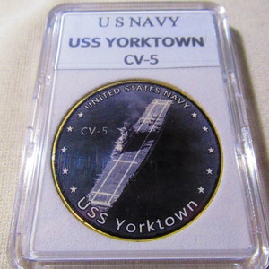 US Navy - USS YORKTOWN CV-5 Challenge Coin