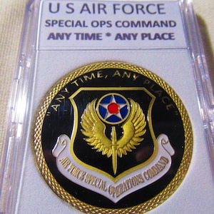 Moneda de desafío del COMANDO DE OPERACIONES ESPECIALES de la Fuerza Aérea