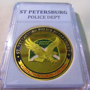 St Petersburg Police Dept Challenge Coin