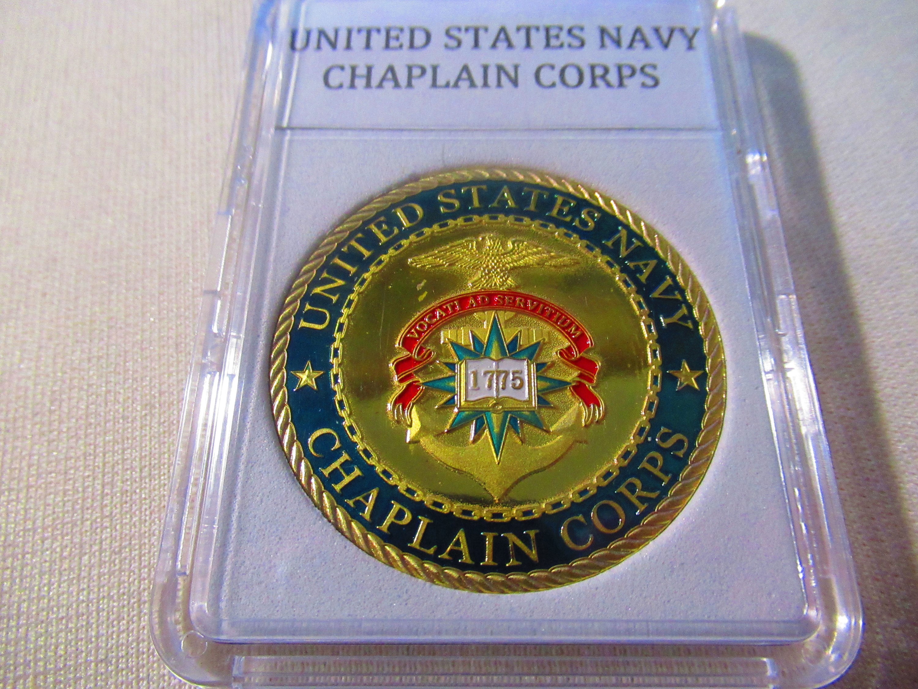 USN アメリカ合衆国艦隊司令官コイン U S NAVY CHAPLAIN CORPS Challenge Coin - Etsy 日本