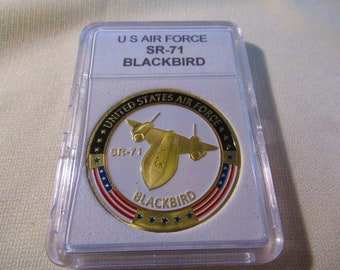 U S Air Force SR-71 BLACKBIRD Challenge Coin