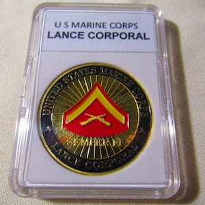 US Marine Corps &quot; LANCE CORPORAL &quot;  Challenge Coin