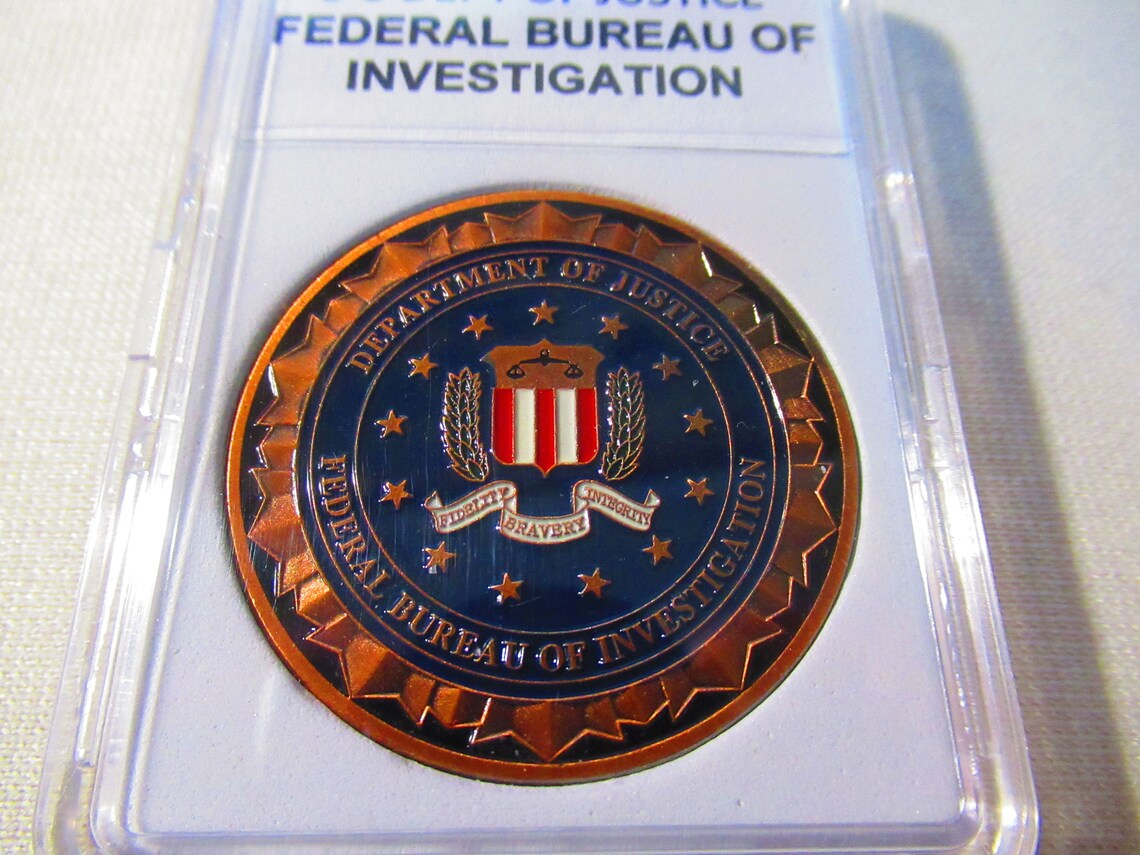 Collectible Metal Coin Set CIA & FBI – Collectible Agency Token For Fans,  Enthusiasts & Collectors Challenge Coin
