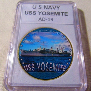 U S NAVY - USS Yosemite (AD-19) Challenge Coin
