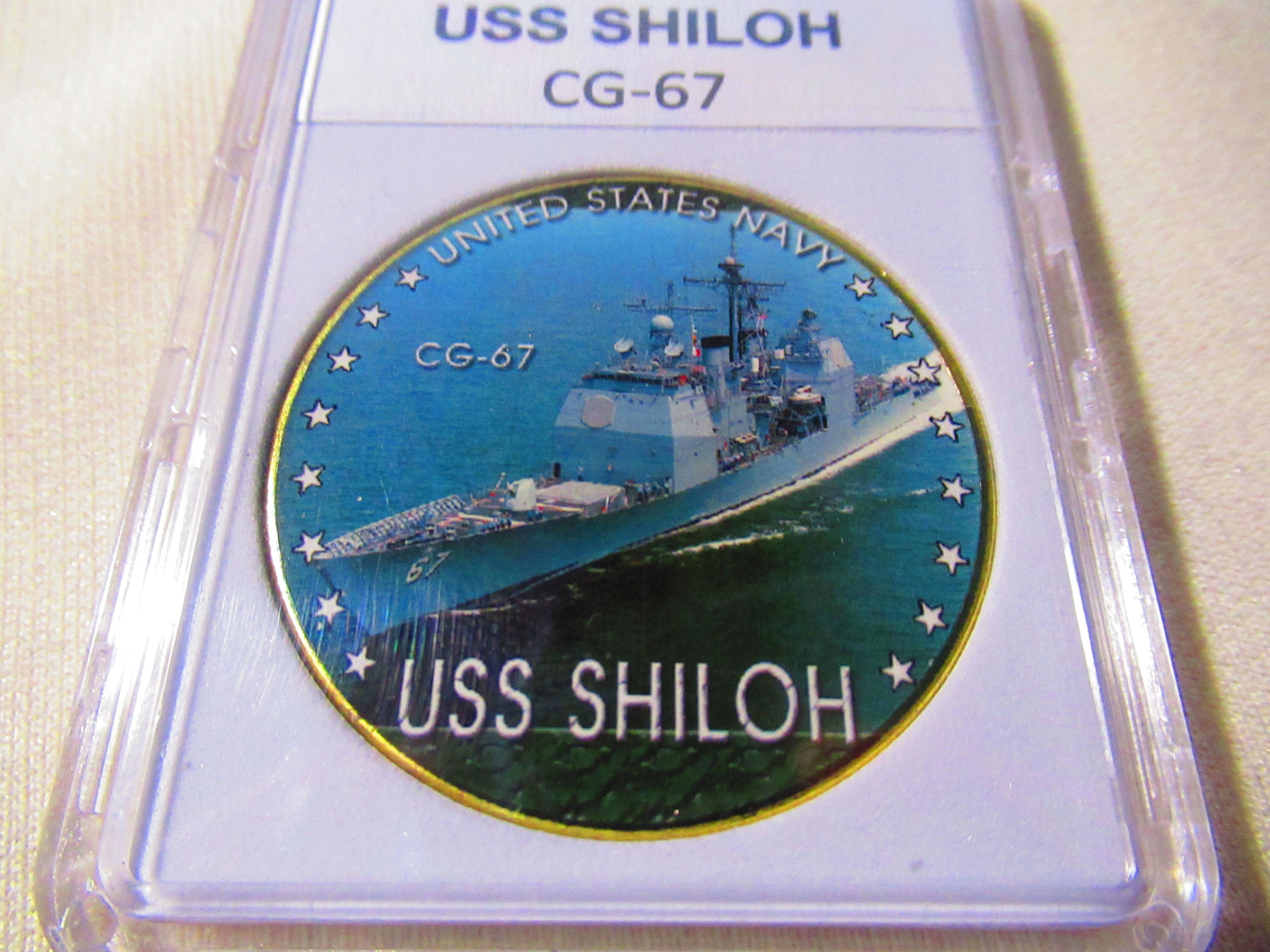 米海軍 イージス巡洋艦 USS SHILOH CG-67 チャレンジコイン U S Navy - USS SHILOH CG-67 Challenge Coin - Etsy 日本