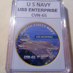 U S Navy - USS ENTERPRISE CVN-65 Challenge Coin
