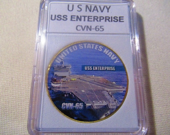 U S Navy - USS ENTERPRISE CVN-65 Challenge Coin
