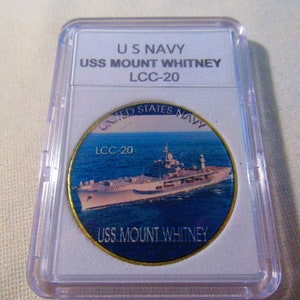 Moneda de desafío USS Mount Whitney (LCC-20) de la Marina de los EE. UU.